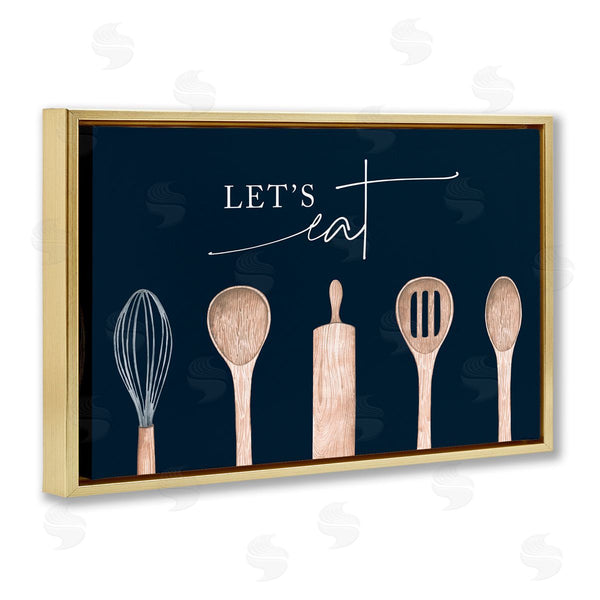 Stupell Industries Lux + Me Designs | Let's Eat Kitchen Utensils