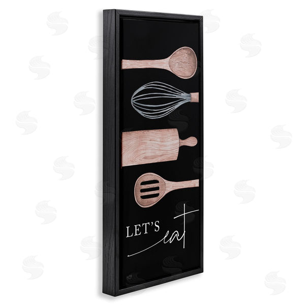 Stupell Industries Lux + Me Designs | Let's Eat With Kitchen Utensils Wall Art