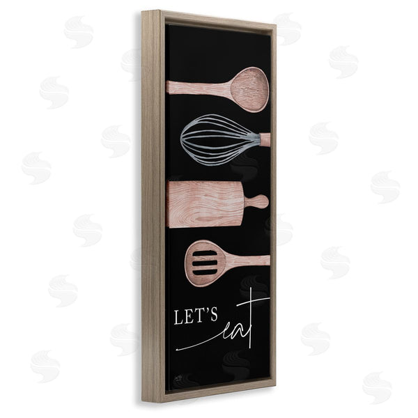 Stupell Industries Lux + Me Designs | Let's Eat With Kitchen Utensils Wall Art