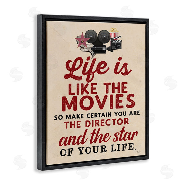 Stupell Industries Lux + Me Designs | Life Is Like Movies Vintage Wall Art