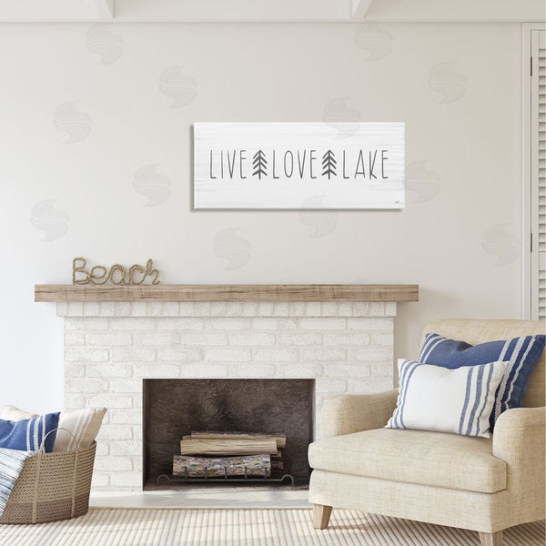 Stupell Industries Lux + Me Designs | Live Love Lake Phrase Wall Art
