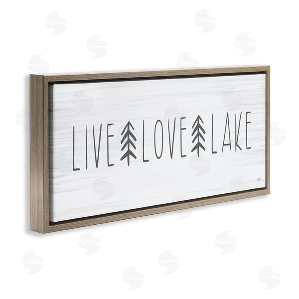 Stupell Industries Lux + Me Designs | Live Love Lake Phrase Wall Art