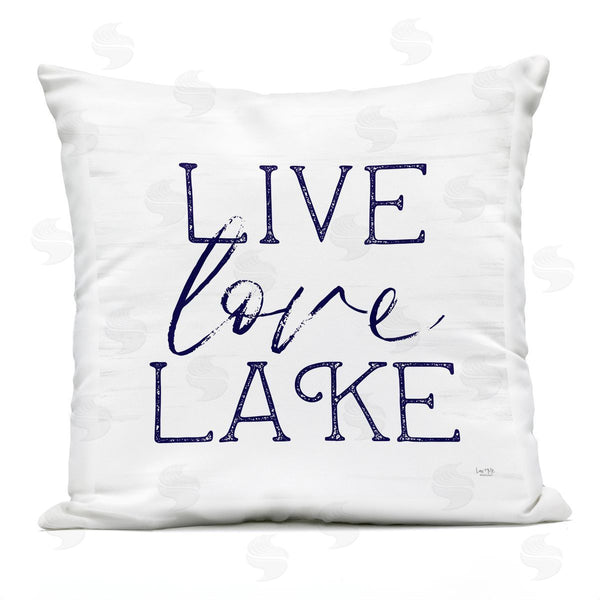 Stupell Industries Lux + Me Designs | Live Love Lake Rustic Printed Throw Pillow