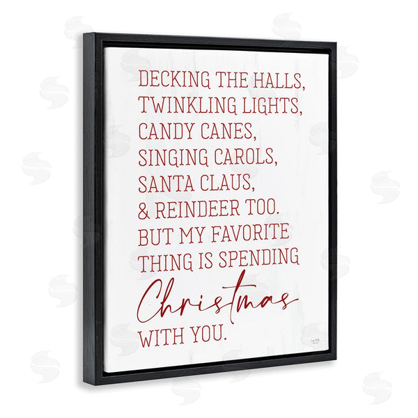 Stupell Industries Lux + Me Designs | Loving Christmas Typography Quote Romantic Red Text Wall Art