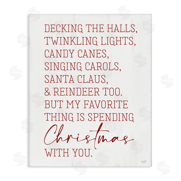 stupell industries Lux + Me Designs | Loving Christmas Typography Quote Romantic Red Text Wall Art