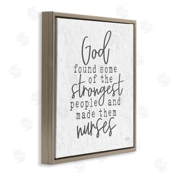 Stupell Industries Lux + Me Designs | Nurses Strongest People Phrase Wall Art