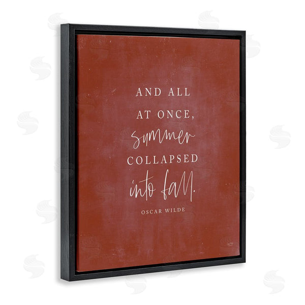 Stupell Industries Lux + Me Designs | Oscar Wilde Fall Quote Wall Art