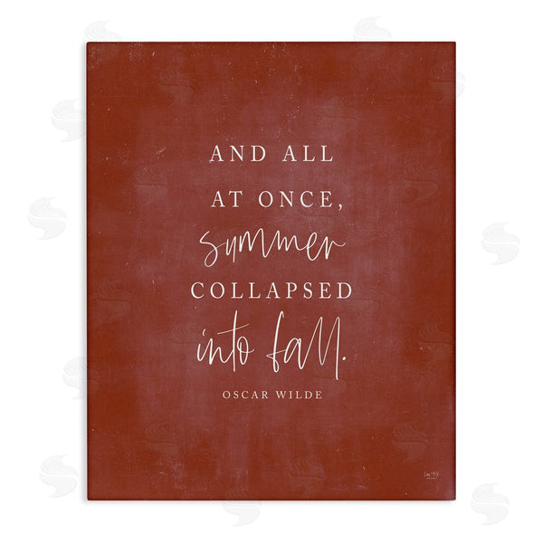 stupell industries Lux + Me Designs | Oscar Wilde Fall Quote Wall Art