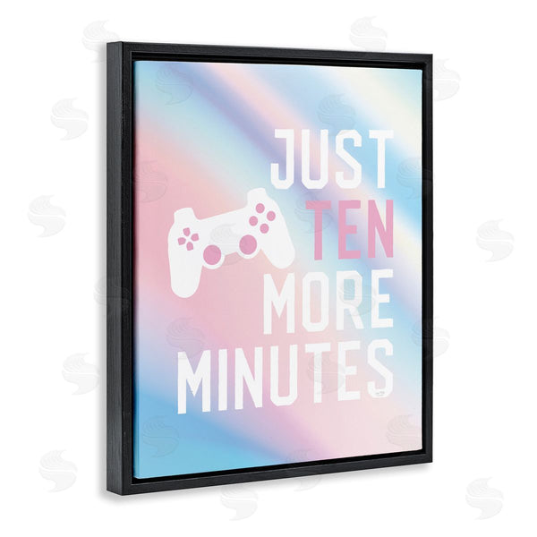 Stupell Industries Lux + Me Designs | Pastel Ten More Minutes Gamer