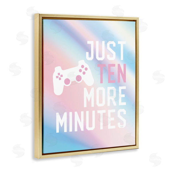 Stupell Industries Lux + Me Designs | Pastel Ten More Minutes Gamer