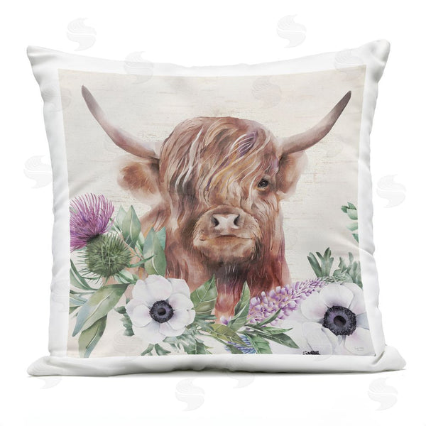 Stupell Industries Lux + Me Designs | Penny The Highland Cow Throw Pillow