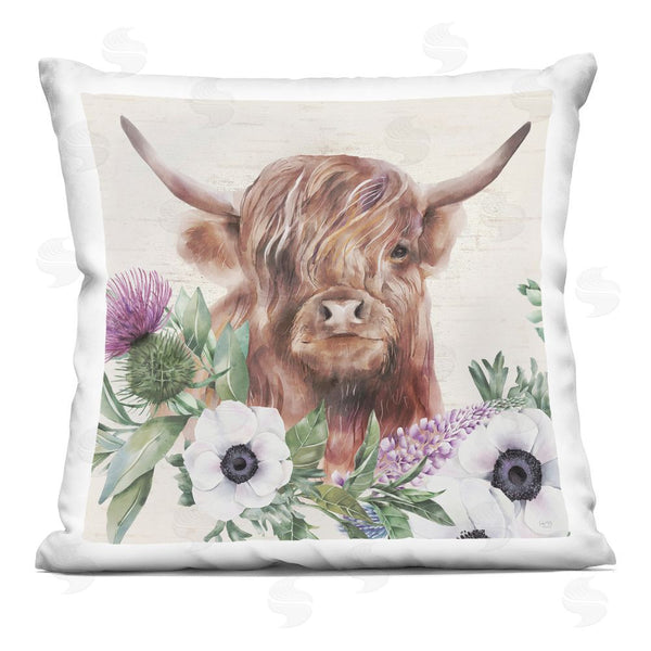 stupell industries Lux + Me Designs | Penny The Highland Cow Throw Pillow
