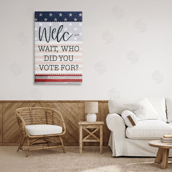 Stupell Industries Lux + Me Designs | Political Welcome Sign Wall Art