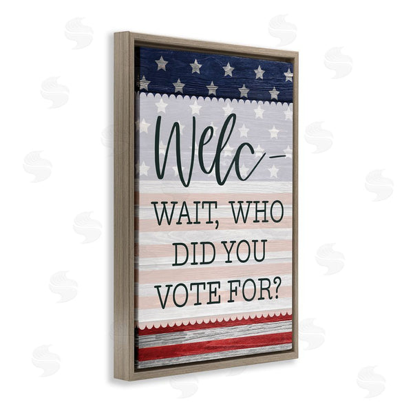 Stupell Industries Lux + Me Designs | Political Welcome Sign Wall Art