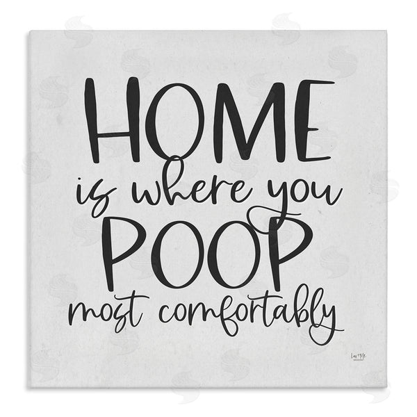 stupell industries Lux + Me Designs | Poop Most Comfortably Funny Bathroom Wall Art