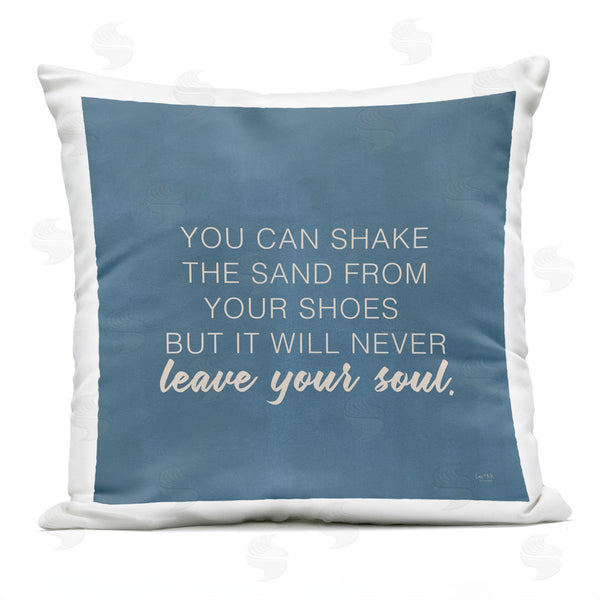 Stupell Industries Lux + Me Designs | Sand Never Leaves Your Soul Beach Lover Printed Throw Pillow