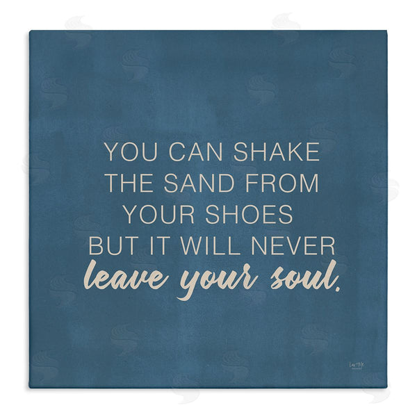 stupell industries Lux + Me Designs | Sand Never Leaves Your Soul Inspirational Phrase Wall Art
