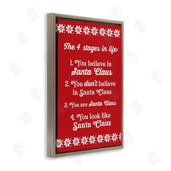 Stupell Industries Lux + Me Designs | Santa Claus Four Stages In Life