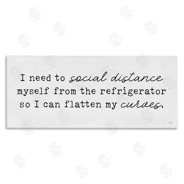 stupell industries Lux + Me Designs | Social Distance from Refrigerator Kitchen Humor