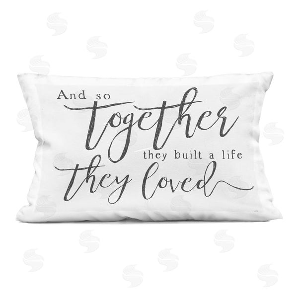 stupell industries Lux + Me Designs | Together A Life they Loved Printed Throw Pillow