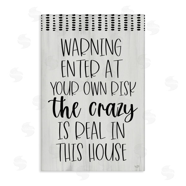 stupell industries Lux + Me Designs | Warning the Crazy is Real Wall Art