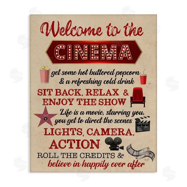 stupell industries Lux + Me Designs | Welcome to Cinema Rules Wall Art