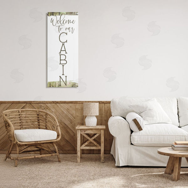 Stupell Industries Lux + Me Designs | Welcome To Our Cabin Green