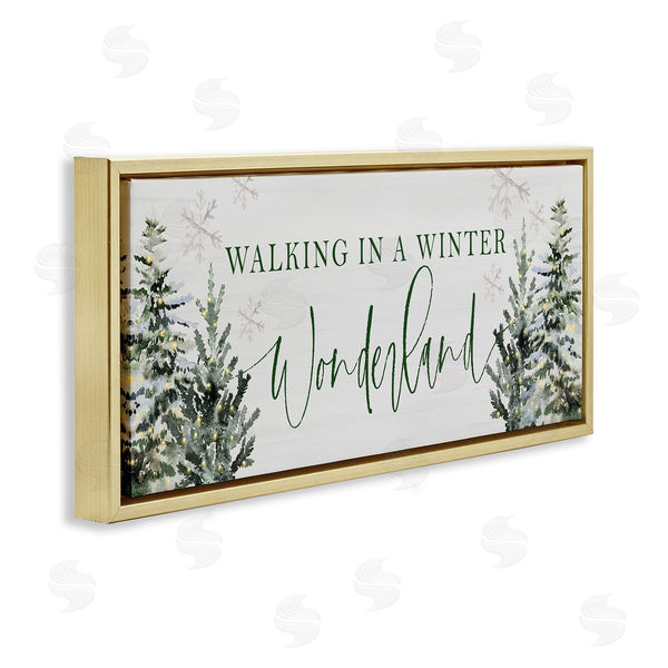 Stupell Industries Lux + Me Designs | Winter Wonderland Trees Wall Art