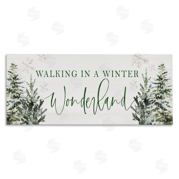 stupell industries Lux + Me Designs | Winter Wonderland Trees Wall Art