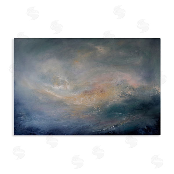 stupell industries Lydia Orange | Cascading Clouds Abstract