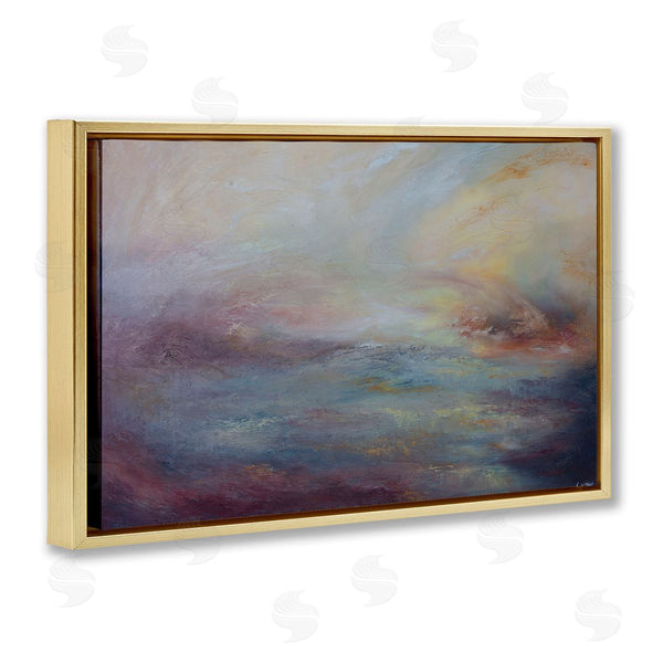 Stupell Industries Lydia Orange | Golden Hour Swirled Abstract