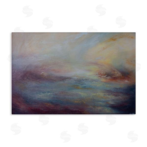 stupell industries Lydia Orange | Golden Hour Swirled Abstract