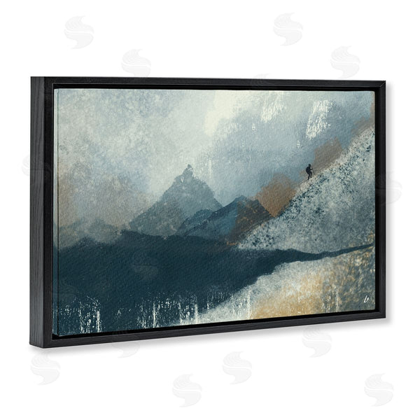 Stupell Industries Lydia Orange | Intrepid Traveler In Mountains