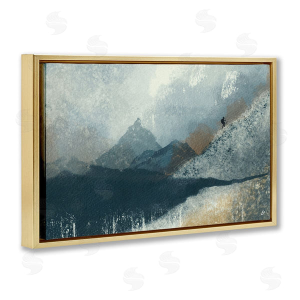 Stupell Industries Lydia Orange | Intrepid Traveler In Mountains