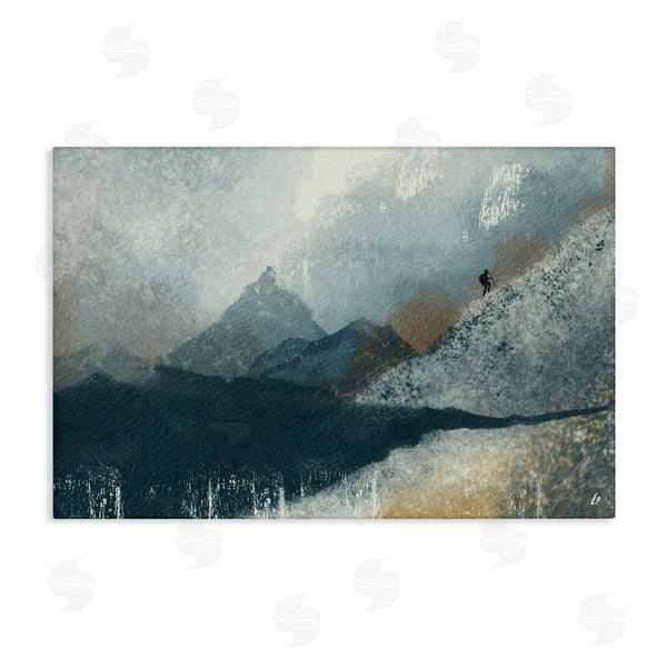 stupell industries Lydia Orange | Intrepid Traveler in Mountains