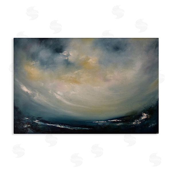 stupell industries Lydia Orange | Sun Through Storm Clouds