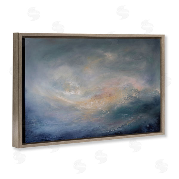 Stupell Industries Lydia Orange | Swirling Abstract Clouds