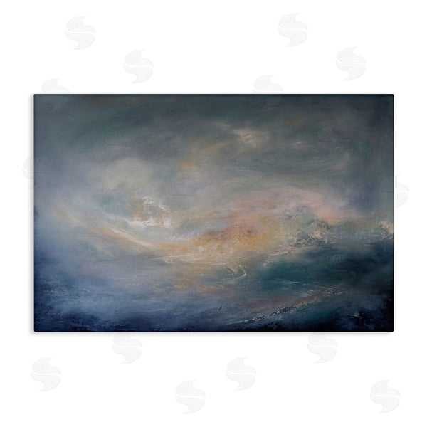 stupell industries Lydia Orange | Swirling Abstract Clouds