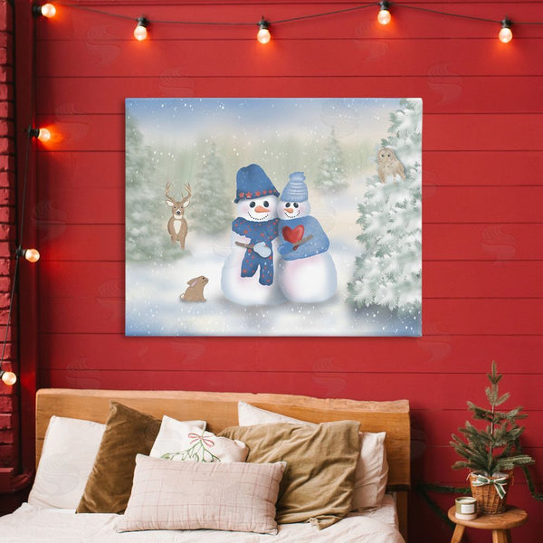 Stupell Industries Lynn Kellan | Snow In Love Snowman Couple