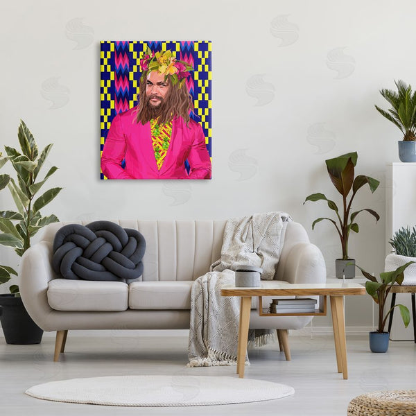 Stupell Industries Lynnda Rakos | Bold Patterned Actor Portrait Wall Art