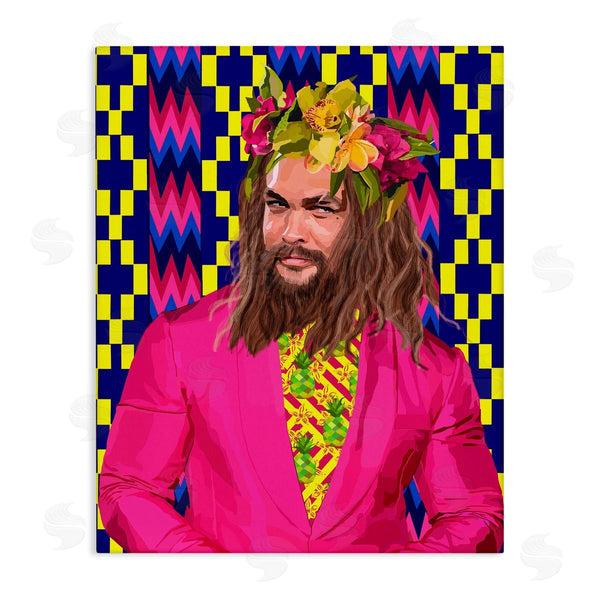 stupell industries Lynnda Rakos | Bold Patterned Actor Portrait Wall Art