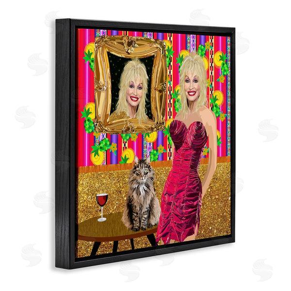 Stupell Industries Lynnda Rakos | Famous Country Singer Blonde Playful Dolly Abstract Pattern Wall Art