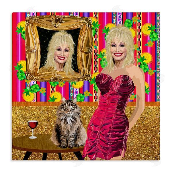 stupell industries Lynnda Rakos | Famous Country Singer Blonde Playful Dolly Abstract Pattern Wall Art