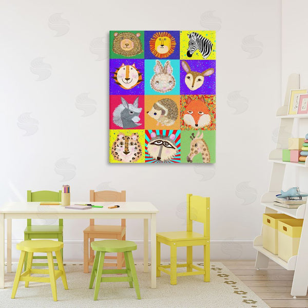 Stupell Industries Lynnda Rakos | Furry Faces Animals Wall Art