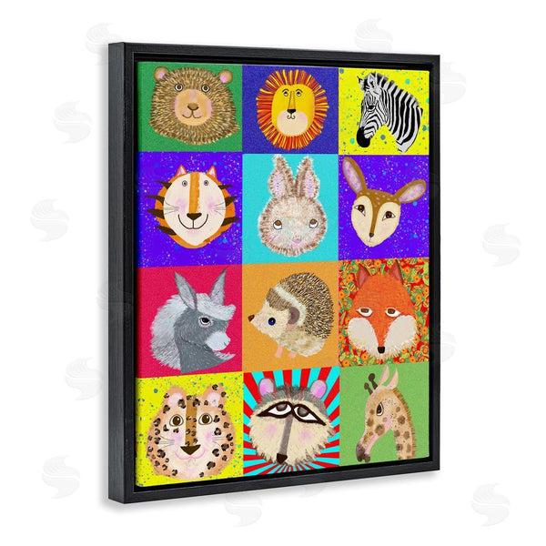 Stupell Industries Lynnda Rakos | Furry Faces Animals Wall Art