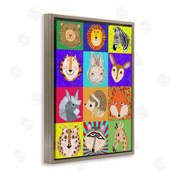 Stupell Industries Lynnda Rakos | Furry Faces Animals Wall Art