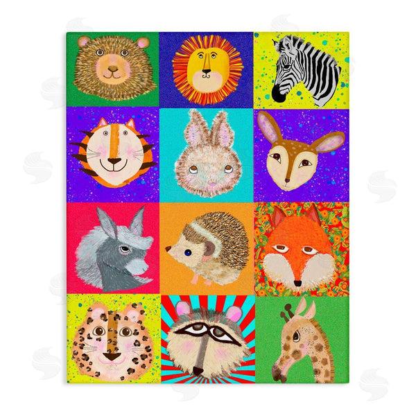 stupell industries Lynnda Rakos | Furry Faces Animals Wall Art