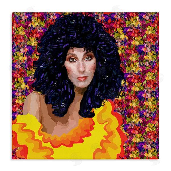 stupell industries Lynnda Rakos | Modern Fashion Singer Icon Floral Petal Pattern Background Wall Art