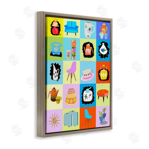 Stupell Industries Lynnda Rakos | Retro Vintage Vignettes Wall Art