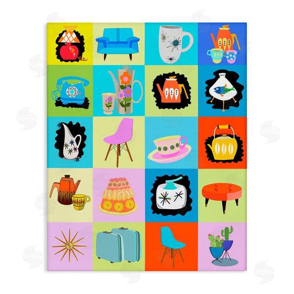 stupell industries Lynnda Rakos | Retro Vintage Vignettes Wall Art